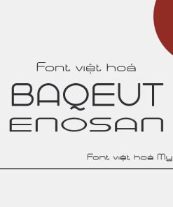 Font việt hoá MJ Baqeut Enosan