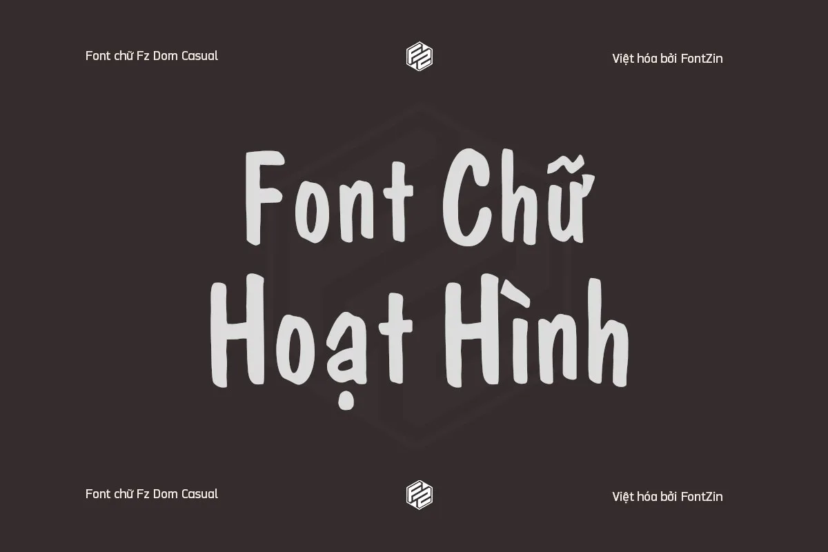 Font hoạt hình Việt hóa Fz Dom Casual