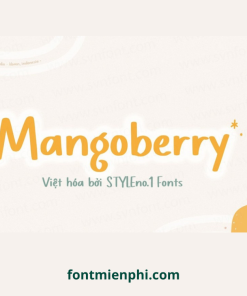 Việt hóa font SVN Mangoberry