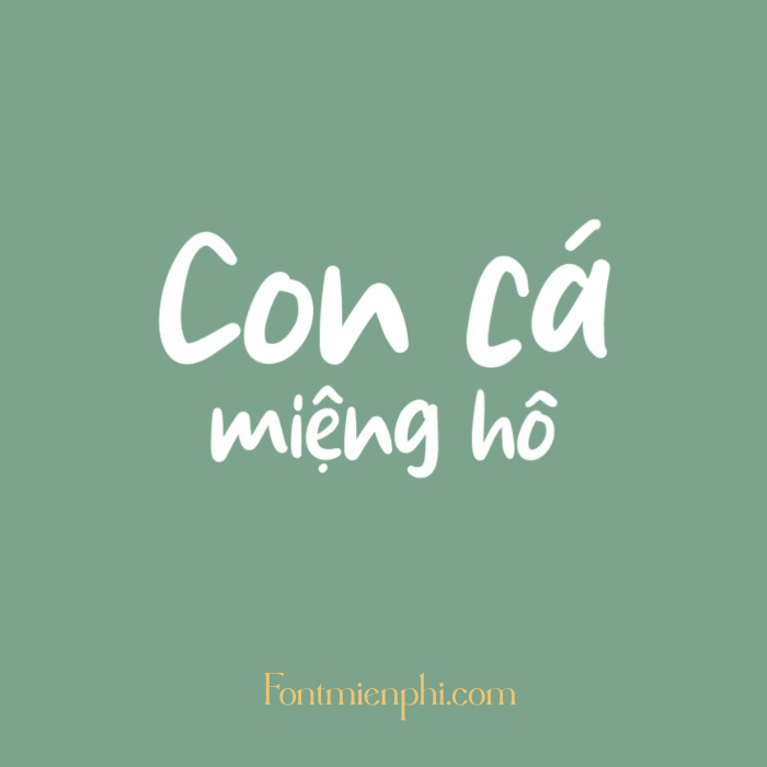 Font Việt hóa 1FTV VIP Original Fish