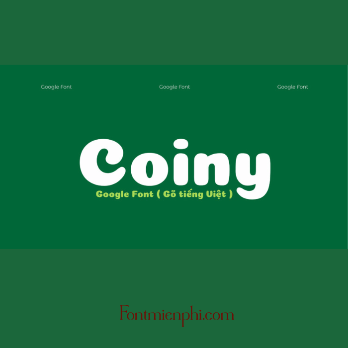Font Việt hóa Coiny