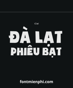 Việt hóa font iCiel Soup of Justice