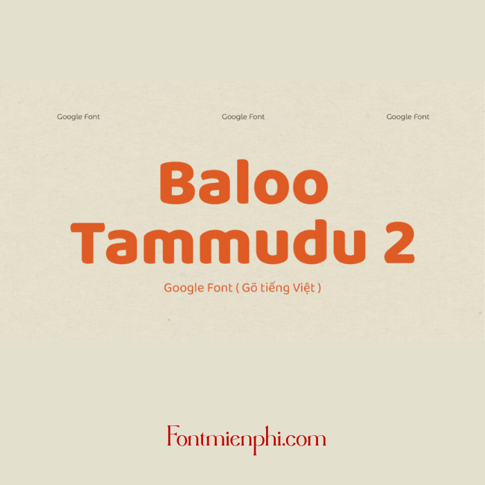 Font Baloo Tammudu 2