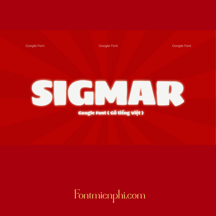 Font Sigmar