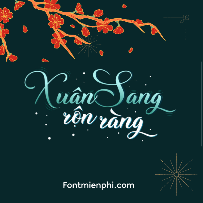 Font Việt hóa 1FTV VIP Christmas Wish Calligraphy, font Tết