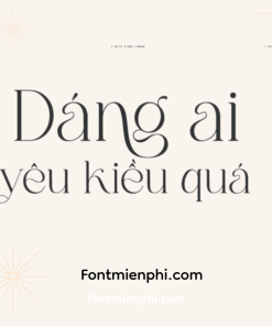 Font Việt hóa 1FTV VIP Stylish Mother