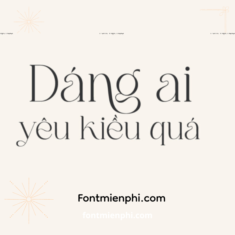 Font Việt hóa 1FTV VIP Stylish Mother