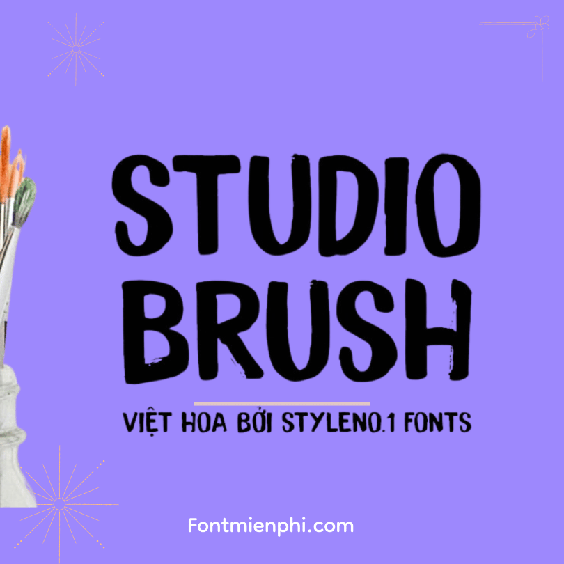 Việt hóa font SVN Studio Brush