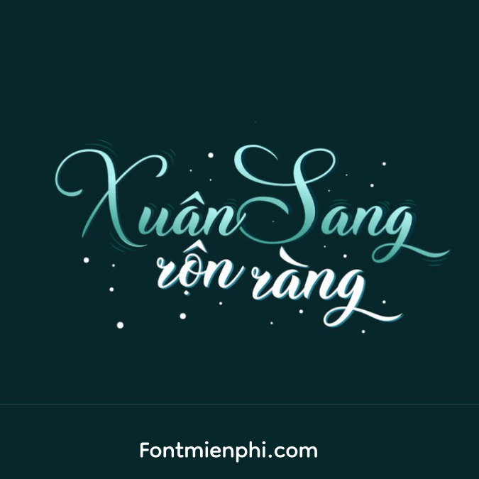 Font Việt hóa 1FTV VIP Christmas Wish monoline ,font tết