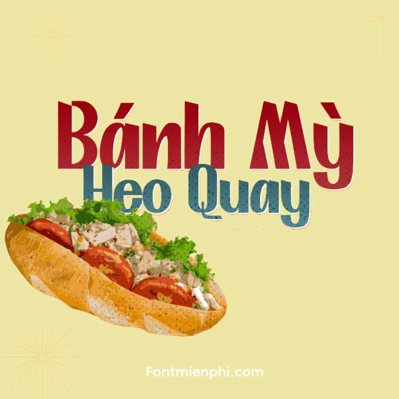 Việt hóa font 1FTV thiết kế ẩm thực 1