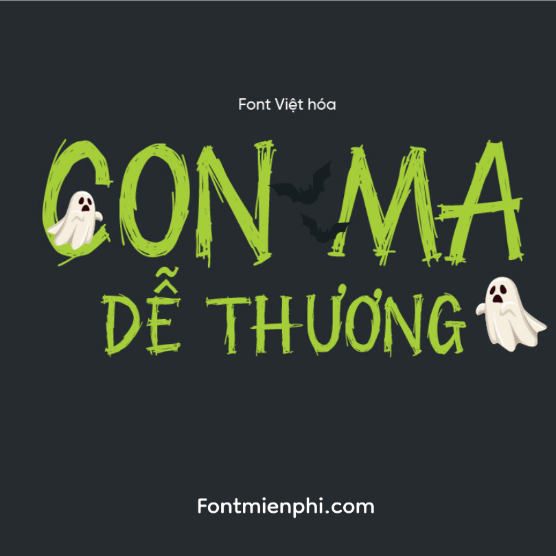 Font Việt hóa 1FTV VIP Rhope ,font Halloween