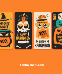 Việt hóa font 1FTV VIP Ghoulies kiểu Halloween