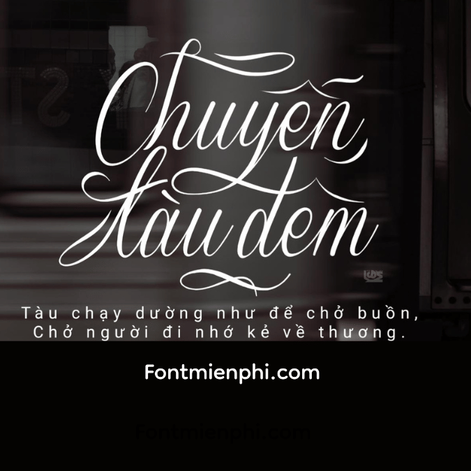 Font Việt hóa 1FTV VIP Sverige Script ,font Tết