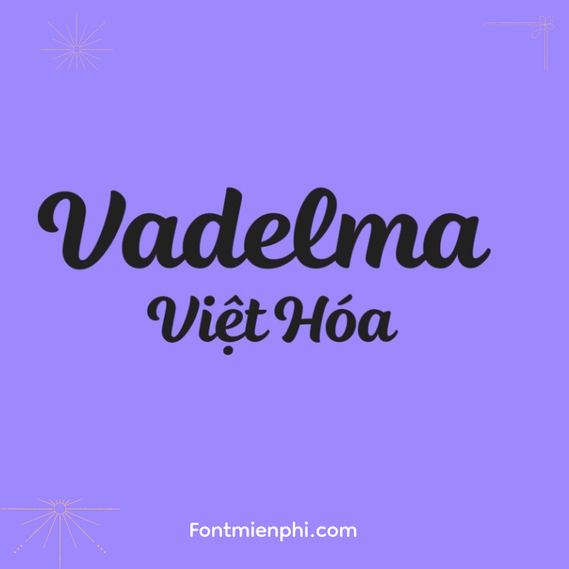 Font Việt Hoá Vadelma