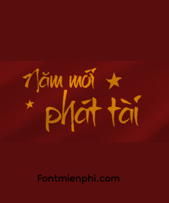 Việt hóa font UTM Brushtip-C ,font Tết