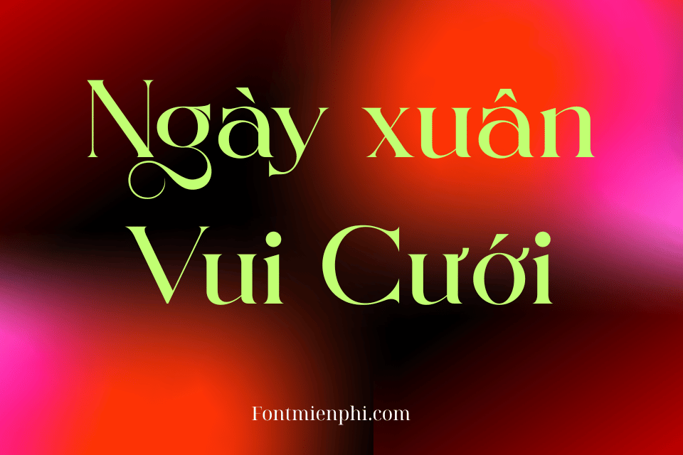 Font Việt hóa 1FTV VIP Gerlomi ,font Tết